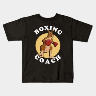 Kangaroo Boxing Coach Kids T-Shirt